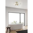 Searchlight Imperial mennyezeti lámpa fém, üveg, sárgaréz, áttetsző, G9, 7W, IP44 - 29984SB