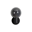 Searchlight Luminsphere fali lámpa fém, üveg, fekete, füstszín, G9, 7W, IP44 - 30506BK