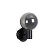 Searchlight Luminsphere fali lámpa fém, üveg, fekete, füstszín, G9, 7W, IP44 - 30506BK