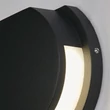Searchlight CHISWICK kültéri fali lámpa fém, akril, fekete, LED, 6W, 3000K, 246 Lm, IP44 - 36110BK