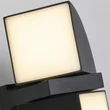 Searchlight DAKOTA kültéri fali lámpa fém, akril, fekete, LED, 8W, 3000K, 549 Lm, IP44 - 36150BK
