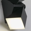 Searchlight MONTANA kültéri fali lámpa fém, akril, fekete, LED, 12W, 3000K, 680 Lm, IP65 - 36170BK