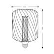Searchlight Decorative Lamp LED izzó fém, fekete, E27, 4.5W, 320lm, 2700K - 36605BK