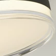 Searchlight CYPRUS mennyezet lámpa fém, akril, fekete, fehér, LED, 29W, 3000K, 1234 Lm - 42651-30BK