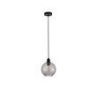 Searchlight Radiance függeszték fém, üveg, fekete, füstszín, E27, 60W - 44520SM
