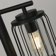 Searchlight REED kültéri állólámpa fém, műanyag, fekete, áttetsző, E27, IP44 - 44611BK