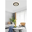Searchlight Ringo mennyezeti lámpa fém, fehér, fekete, LED, 25W, 3238lm, 3000K-4500K-6500K - 44712BK