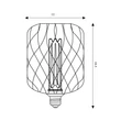 Searchlight Lamps  LED izzó fém, arany, E27, 4.5W, 320lm, 2700K - 46002GO