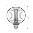 Searchlight Lamps  LED izzó fém, fekete, E27, 4.5W, 320lm, 4000K - 46004BK