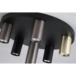 Searchlight Tubes mennyezeti lámpa fém, fekete, GU10, 10W - 50570-6BK