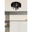 Searchlight Tubes mennyezeti lámpa fém, fekete, GU10, 10W - 50570-6BK