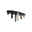 Searchlight Tubes mennyezeti lámpa fém, fekete, GU10, 10W - 50571-6BK