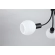 Searchlight Nova mennyezeti lámpa fém, üveg, fekete, opál, E14, 40W - 54713-3BK