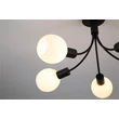 Searchlight Nova mennyezeti lámpa fém, üveg, fekete, opál, E14, 40W - 54715-5BK