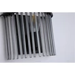 Searchlight Swizzle fali lámpa fém, üveg, fekete, füstszín, E27, 60W - 55625SM