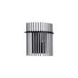 Searchlight Swizzle fali lámpa fém, üveg, fekete, füstszín, E27, 60W - 55625SM