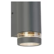 Searchlight AUSTIN kültéri fali lámpa fém, akril, szürke, GU10, IP44 - 61100GY