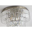 Searchlight Empire mennyezeti lámpa fém, kristály, sárgaréz, áttetsző, E14, 60W - 61321-6AB