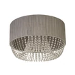 Searchlight Bellano mennyezeti lámpa fém, szövet, akril, króm, szürke, áttetsző, G9, 7W - 62615-5CC