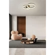 Searchlight Triple mennyezeti lámpa fém, fekete, LED, 25W, 3217lm, 3000K - 62793BK