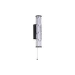 Searchlight Vibrate fali lámpa fém, üveg, fekete, áttetsző, LED, 12W, 964lm, 3000K, IP44 - 66310-1BK