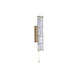 Searchlight Vibrate fali lámpa fém, üveg, arany, áttetsző, LED, 12W, 964lm, 3000K, IP44 - 66310-1GO