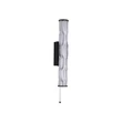 Searchlight Vibrate fali lámpa fém, üveg, fekete, áttetsző, LED, 13W, 1139lm, 3000K, IP44 - 66311-1BK