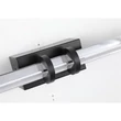 Searchlight PARMA fürdőszobai fali lámpa fém, üveg, fekete, áttetsző, LED, 10W, 3000K, 320 Lm - 66412BK