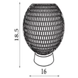 Searchlight Mila asztali lámpa fém, üveg, sárgaréz, zöld, LED, 0.6W, 35lm, 2700K - 67008PB