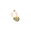 Searchlight Luminique fali lámpa fém, üveg, sárgaréz, opál, LED, 6W, 670lm, 3000K - 69411-1SB