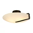Searchlight SUNDIAL mennyezet lámpa fém, üveg, fekete, fehér, E27 - 73990-3BK