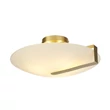 Searchlight SUNDIAL mennyezet lámpa fém, üveg, arany, fehér, E27 - 73990-3GO