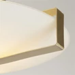 Searchlight SUNDIAL mennyezet lámpa fém, üveg, arany, fehér, E27 - 73990-3GO