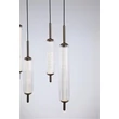 Searchlight Cattail függeszték fém, üveg, barna, áttetsző, LED, 33W, 2238lm, 3000K - 76210-7CL