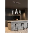 Searchlight Cattail függeszték fém, üveg, barna, áttetsző, LED, 33W, 2238lm, 3000K - 76210-7CL