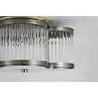 Searchlight Lotus mennyezeti lámpa fém, üveg, sárgaréz, áttetsző, E14, 40W - 77210-2AB