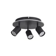 Searchlight San Diego szpotlámpa fém, fekete, GU10, 10W - 77230-3BK