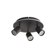 Searchlight San Diego szpotlámpa fém, fekete, GU10, 10W - 77230-3BK