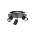 Searchlight San Diego szpotlámpa fém, fekete, GU10, 10W - 77230-3BK