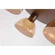 Searchlight Cannes mennyezeti lámpa fém, üveg, barna, borostyán, LED, 21W, 1192lm, 3000K - 77410-3AM
