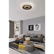 Searchlight Lumadisc mennyezeti lámpa fém, fekete, LED, 20W, 3400lm, 3000K - 80880-46BK
