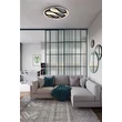 Searchlight Zendisc mennyezeti lámpa fém, fekete, LED, 20W, 2520lm, 3000K - 81100-39BK