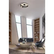 Searchlight Zendisc mennyezeti lámpa fém, fekete, LED, 20W, 3108lm, 3000K - 82100-39BK