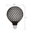 Searchlight Decorative Lamp LED izzó műanyag, fekete, E27, 4W, 100lm, 1800K - 82230BK