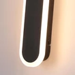Searchlight BORDO kültéri fali lámpa fém, akril, fekete, fehér, LED, 6W, 2700-3000-4000K, 497 Lm, IP65 - 88710-300