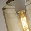 Searchlight SWEDEN mennyezet lámpa fém, üveg, barna, borostyán,E27 - 88911-1MO
