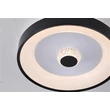 Searchlight Polka mennyezeti lámpa fém, műanyag, fekete, fehér, LED, 30W, 3793lm, 3000K - 89735-38BK
