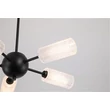 Searchlight Cosmic mennyezeti lámpa fém, üveg, fekete, áttetsző, G9, 10W - 96505-5BK