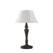 Searchlight Amy asztali lámpa fém, szövet, fekete, fehér, E27, 60W - EU46091WH