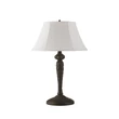 Searchlight Amy asztali lámpa fém, szövet, fekete, fehér, E27, 60W - EU46092WH